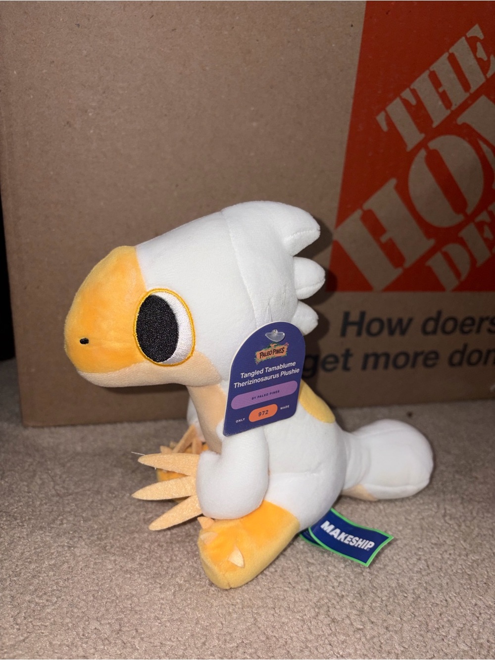 Makeship paleo pines Christmas tangled tamablume dinosaur plush!